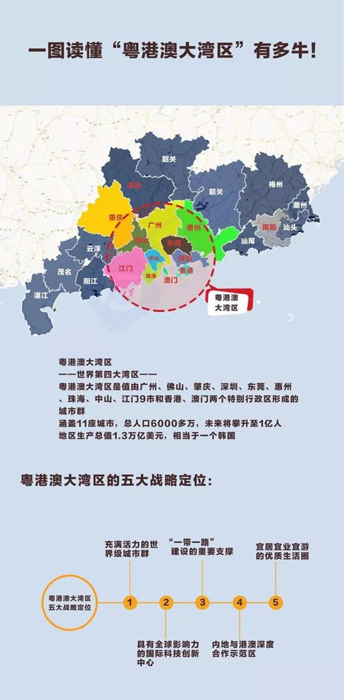 一图看懂粤港澳大湾区发展规划重点内容